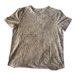 Lululemon size 10 White splat Opal T-Shirt short sleeve althetic Photo 1