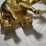 Mimi Di N 1972 Elephants Interlocking Statement Belt Buckles Vintage Gold Tone Photo 9