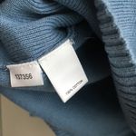 Loft  Ann Taylor‎ Long Sleeves Crew Neck Sweater Blue Button Shoulder Womens Sz S Photo 2