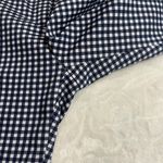 ZARA  Woman Gingham High Waisted Ankle Pants Size‎ 4 Pockets Trousers Navy White Photo 7