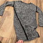 Athleta Retreat Gray/Black Sweater Dress Womens Size Medium Warm Tunic Photo 7