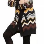 Missoni For Target Womens Medium Geometric Zigzag Long Cardigan Sweater Striped Photo 1