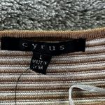 Cyrus NWT  Long Sleeve Sweater Sz L Tan/Beige Photo 4