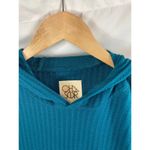 Chaser  Waffle Knit Thermal Hoodie Blue Size XS Photo 2