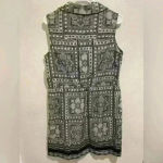 Alfani  black‎ and white sleeveless collared dress Photo 3