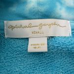 Spiritual Gangster Tie Dye Hoodie Sweatshirt Turquoise Embroidered Heart Sz XS Photo 5