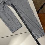 J. Jill Pants Womens 14 Navy Blue White Gingham‎ Cotton Stretch Tapered Ankle Photo 10