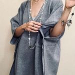 House of Harlow 1960 Grey V-Neck Poncho Photo 2