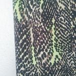 T Tahari  L Snake Lime Black Sleeveless Top Photo 1