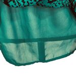 Apt. 9  Large Top Sleeveless Lined Abstract Rear Zip Scoop Neck Pleated Neck Green Photo 2