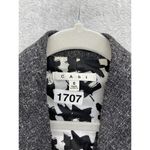 CAbi Women's Vest Marled Gray Size Small One Button Pockets Racerback Photo 5