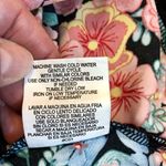 Twine and String Women’s Plus Floral Black Sheer Blouse Pom Pom Trim Size XL Photo 9