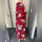 Vintage Iolani Made in Hawaii Red Floral Tropical Hawaiian Dress Photo 2