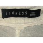 LIONESS  La Quinta Off-white linen blend Pants, womens size XXS Photo 6