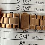 Michael Kors Ladies Watch Crystals Accents Pearl Dial Rose Gold-Tone Bracelet Photo 13