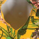 Miss Avenue Jungle Jumpsuit Off Shoulder Open Back Self Tie Belt size Small Photo 9