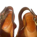 Frye  Amy Women’s  Brown Leather Heeled Buckled Slingback Shoes 9 M / 39-40 Photo 7