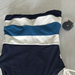 Robin Piccone  Emma Colorblock Side Lace-Up One-Piece Swimsuit, BNWT, Sz10, $188 Photo 6