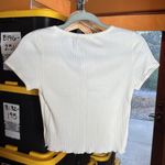 Hippie Rose NWT  Ivory Juniors' Knit Henley T-Shirt Size Small Photo 7