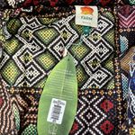 Farm Rio Tropical Puffer Metallic Coat Jacket Multicolor Size XS Photo 3