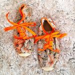 SIKAIWU Japanese Floral Straw Sole Sneakers Sz 38 Photo 0