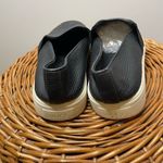 Vince  Women's Slip-On‎ Loafers Shoes Size 6.5 Leather Black Snake Print Photo 2