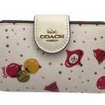 Coach Medium Corner Zip Wallet with Ornament Print Photo 0
