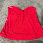 Catalina Strapless Tankini Swim Top Women's Size Medium 8 - 10 Coral Flame Photo 10