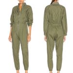 RTA Halima Utility Front Zip One Piece Jumpsuit Tomboy Green Size S Photo 2