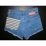 The Laundry Room New NWT $99 Womens USA 25 Shorts Blue Cut off Jean High Waist Photo 1