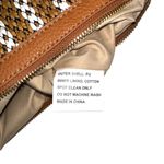 Shiraleah  Bimba Stripe Tan White Clutch Photo 4