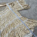 Free People  Talk About It Tunic Top Square Neck Peasant Boho Floral Yellow SP Photo 12