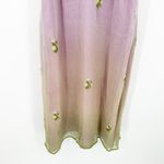 Anna Piaa Whimsical Fairycore Y2K 100% Silk Floral Embroidered Slip Dress 8 Purple Photo 4