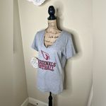 NFL NTM: Arizona Cardinals Gray & Red V Neck T Shirt with Mascot Sz XL Photo 4