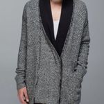 Lululemon Post Practice Cardigan Ghost/Black Size 8 (Approx.) Photo 0