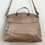 Furla Piper Cartella Sabbia /Beige Croc Embossed Leather Tote Satchel Crossbody Photo 12