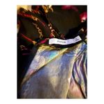 JustFab Black Patterned Dress Size S Photo 3