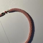 Talbots  Pink Bead Long Beaded Necklace Gold Tone $59 NWT Photo 2