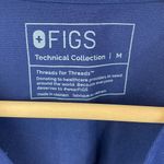 FIGS  Dark Blue Short Sleeve Chest Pocket Scrub Medical Tee Shirt Top M Photo 3