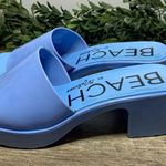 Beach By Matisse Wade Ocean Blue Women's Slip On Jelly Heeled Sandal Size 8 M Photo 1