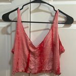 Hazel Boutique Boutique red tie dye tank top crop top. Photo 0