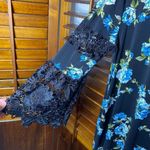 Alfani  Crochet Lace Flare Sleeve Floral Dress Photo 3