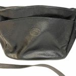 Longchamp Vintage Black Pebbled Leather Shoulder Bag Pocketbook Photo 0