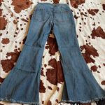 Rock & Roll Cowgirl  Distressed Blue Flare Jeans Photo 1