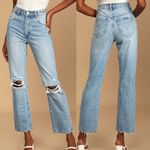 ROLLA’s Light Wash Original High Rise Straight Jeans size 25 Blue Photo 1