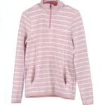 Thread & Supply Baby Pink Striped Quarter Zip Small Photo 0