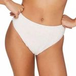 ANDIE Size M Coconut White Embroidered The 90s High Waisted Bikini Bottom Resort Photo 1