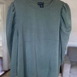 Cynthia Rowley  Blouse Sage Cottagecore Puff Shoulder Modal 1X Romantic Feminine Photo 0