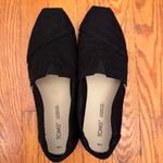 Toms  Black Crochet Slip-On Shoes Loafers Women’s Size 9 Photo 3