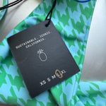 Skatie  sz L‎ Green Houndstooth High Cut Bikini Bottoms (NWT) Photo 6